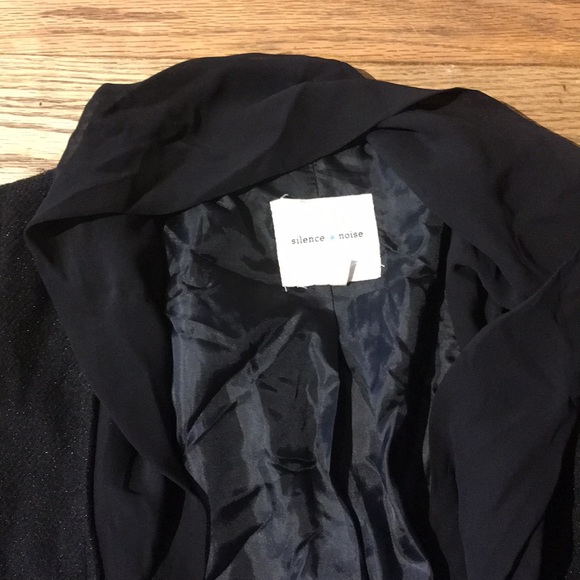 Silence and noise shimmering black blazer - Picture 5 of 5